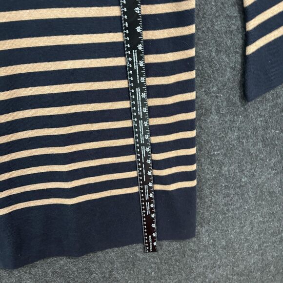 Joules Brianne Tunic Dress Women's 6 Navy Camel Striped Knitted Knitwear - Picture 5 of 9
